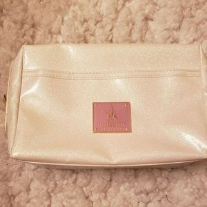 White Glitter JSC Make up bag